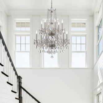 Traditional Crystal 12 Light Chandelier (1137-CH-CL-MWP)