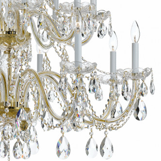 Traditional Crystal 16 Light Chandelier (1139-PB-CL-MWP)