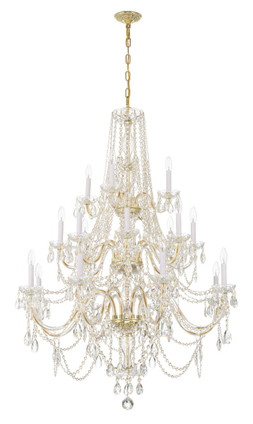 Traditional Crystal 20 Light Chandelier (1157-PB-CL-MWP)