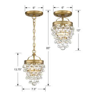 Calypso One Light Semi Flush Mount (131-VG_CEILING)