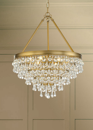 Calypso Six Light Chandelier (136-VG)