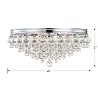 Calypso Six Light Flush Mount (138-CH)