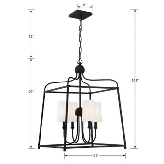 Sylvan Four Light Chandelier (2244-BF)