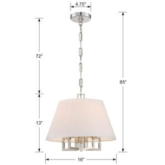 Westwood Five Light Mini Chandelier (2255-PN)
