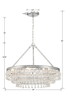 Calypso Six Light Chandelier (237-CH)