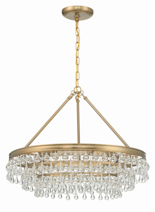 Calypso Six Light Chandelier (237-VG)