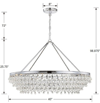 Calypso Eight Light Chandelier (278-CH)