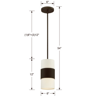 Grayson One Light Pendant (290-DB)
