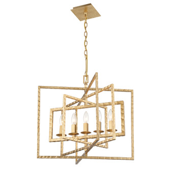 Capri Five Light Chandelier (336-GA)