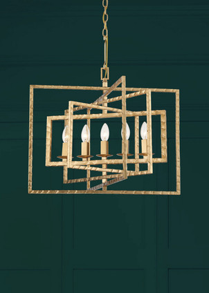 Capri Five Light Chandelier (336-GA)
