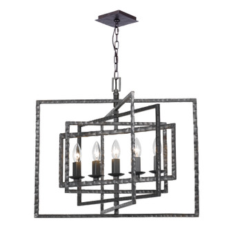 Capri Five Light Chandelier (336-RS)
