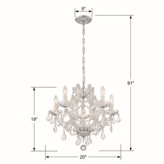 Maria Theresa Six Light Mini Chandelier (4405-CH-CL-S)