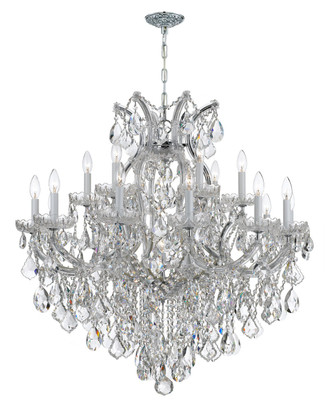 Crystorama - 4418-CH-CL-S - 19 Light Chandelier - Maria Theresa - Polished Chrome