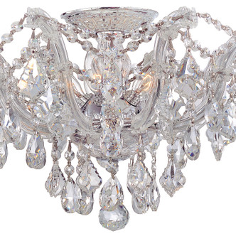 Maria Theresa Five Light Semi Flush Mount (4437-CH-CL-MWP)