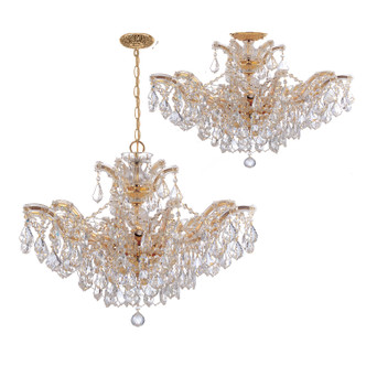 Maria Theresa Six Light Semi Flush Mount (4439-GD-CL-S_CEILING)