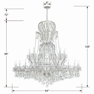 Maria Theresa 37 Light Chandelier (4460-CH-CL-S)