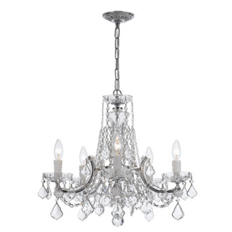 Maria Theresa Five Light Mini Chandelier (4476-CH-CL-SAQ)