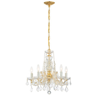 Maria Theresa Five Light Mini Chandelier (4476-GD-CL-MWP)