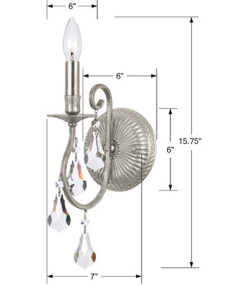 Ashton One Light Wall Sconce (5011-OS-CL-MWP) Ashton One Light Wall Sconce (5011-OS-CL-MWP)