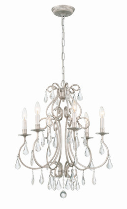 Crystorama - 5016-OS-CL-S - Six Light Chandelier - Ashton - Olde Silver Crystorama - 5016-OS-CL-S - Six Light Chandelier - Ashton - Olde Silver