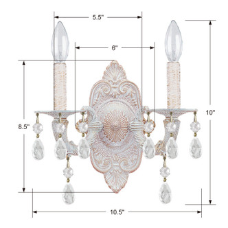 Paris Market Two Light Wall Sconce (5022-AW-CL-S)