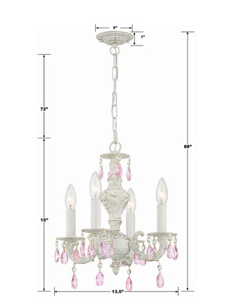 Paris Market Four Light Mini Chandelier (5024-AW-RO-MWP)