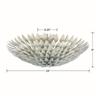 Broche Six Light Flush Mount (507-SA)
