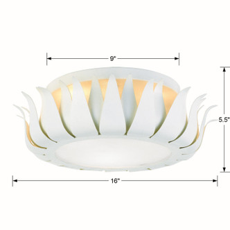 Broche Three Light Flush Mount (510-MT)