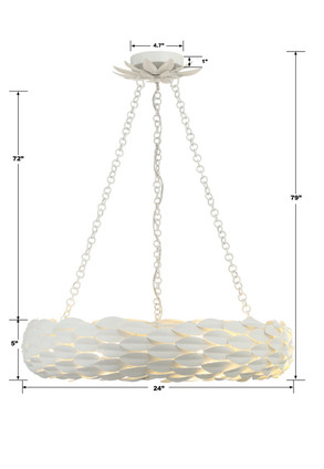 Broche Six Light Pendant (536-MT)