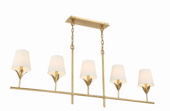 Broche Five Light Chandelier (537-GA)