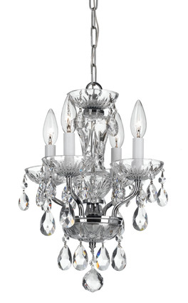 Crystorama - 5534-CH-CL-S - Four Light Chandelier - Welton - Polished Chrome