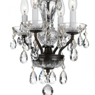 Traditional Crystal Four Light Mini Chandelier (5534-EB-CL-I)