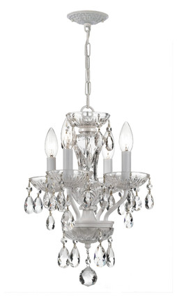 Crystorama - 5534-WW-CL-MWP - Four Light Mini Chandelier - Traditional Crystal - Wet White