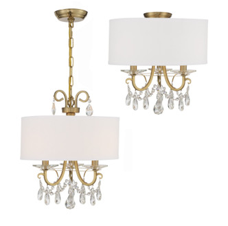 Othello Three Light Chandelier (6623-VG-CL-MWP)