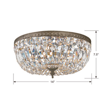 Ceiling Mount Three Light Flush Mount (714-EB-CL-SAQ)
