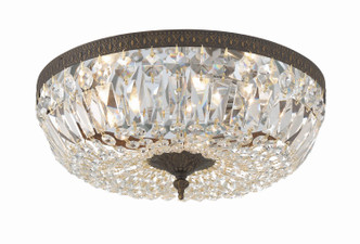 Crystorama - 716-EB-CL-MWP - Three Light Flush Mount - Waltham - English Bronze
