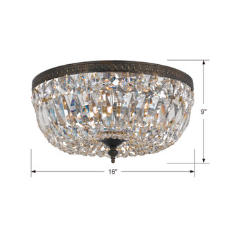 Waltham Three Light Flush Mount (716-EB-CL-MWP)