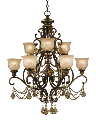 Crystorama - 7509-BU-GT-S - Nine Light Chandelier - Norwalk - Bronze Umber Crystorama - 7509-BU-GT-S - Nine Light Chandelier - Norwalk - Bronze Umber