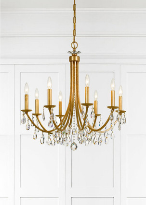 Bridgehampton Eight Light Chandelier (8828-GA-CL-MWP)