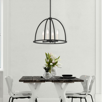 Abbott Four Light Chandelier (ABB-3004-BK)