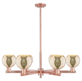 Innovations - 716-6CR-AC-G128-6 - Six Light Chandelier - Arcadia - Antique Copper