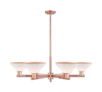 Innovations - 716-6CR-AC-G131 - Six Light Chandelier - Arcadia - Antique Copper