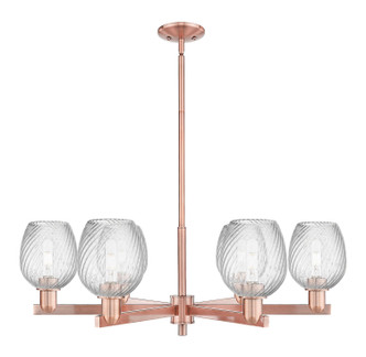 Innovations - 716-6CR-AC-G292 - Six Light Chandelier - Arcadia - Antique Copper