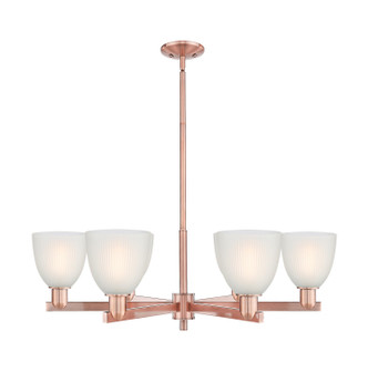 Innovations - 716-6CR-AC-G381 - Six Light Chandelier - Arcadia - Antique Copper