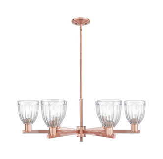Innovations - 716-6CR-AC-G442 - Six Light Chandelier - Arcadia - Antique Copper