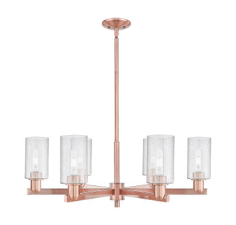 Innovations - 716-6CR-AC-G804 - Six Light Chandelier - Arcadia - Antique Copper