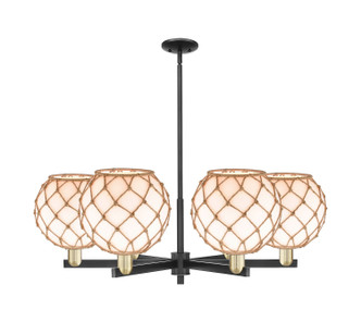 Innovations - 716-6CR-BAB-G121-10RB - Six Light Chandelier - Arcadia - Black Antique Brass