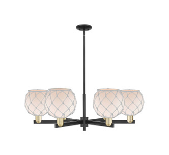 Innovations - 716-6CR-BAB-G121-8RW - Six Light Chandelier - Arcadia - Black Antique Brass