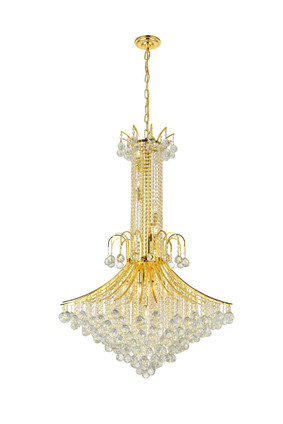 Elegant Lighting - V8006G35G/RC - 16 Light Chandelier - Toureg - Gold Elegant Lighting - V8006G35G/RC - 16 Light Chandelier - Toureg - Gold