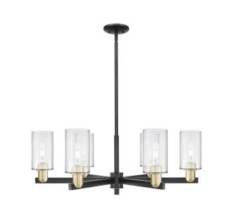 Innovations - 716-6CR-BAB-G802 - Six Light Chandelier - Arcadia - Black Antique Brass